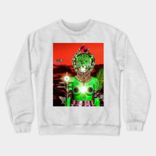 IGBO / AFRICAN GODDESS: ISI-IKEM / ISHI-IKEM / SEKHEM / SEKHMET / AGU-NNEM BY SIRIUS-UGO-ART Crewneck Sweatshirt